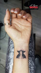 chihuahua tattoo for arm