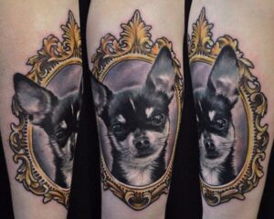 chihuahua in the mirror tattoo