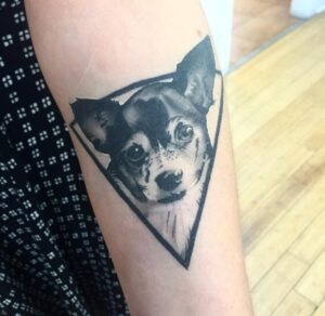 Chihuahua traingle tattoo idea